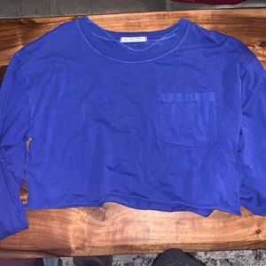 Free People long sleeve cropped tee!!